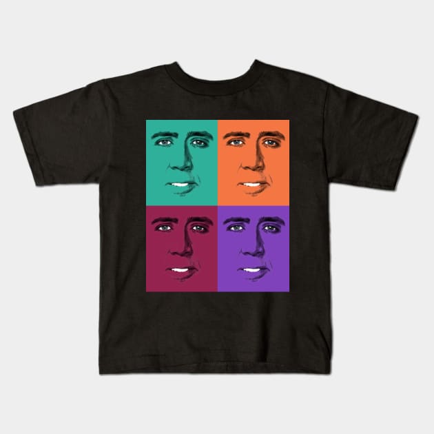 John Travolta Pop Art Kids T-Shirt by FullmetalV